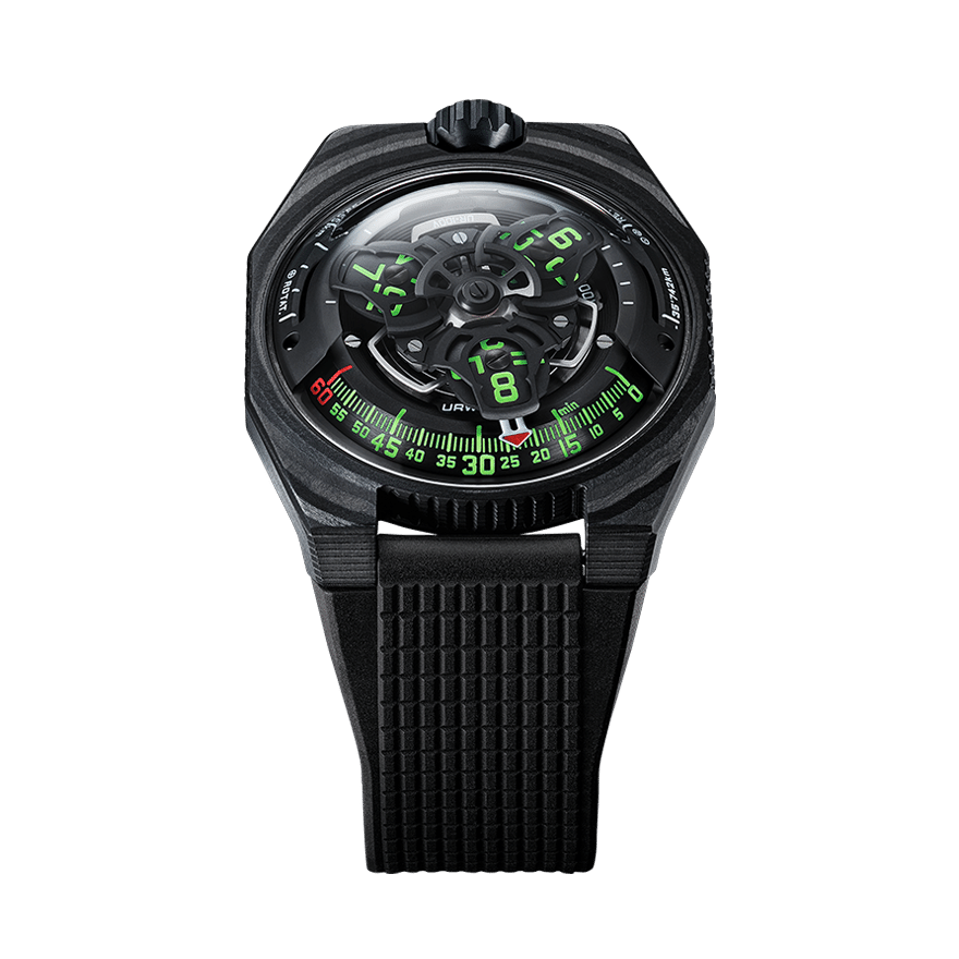 Urwerk UR-SATELLITE UR-100V C52 CARBON | The Hour Glass Singapore