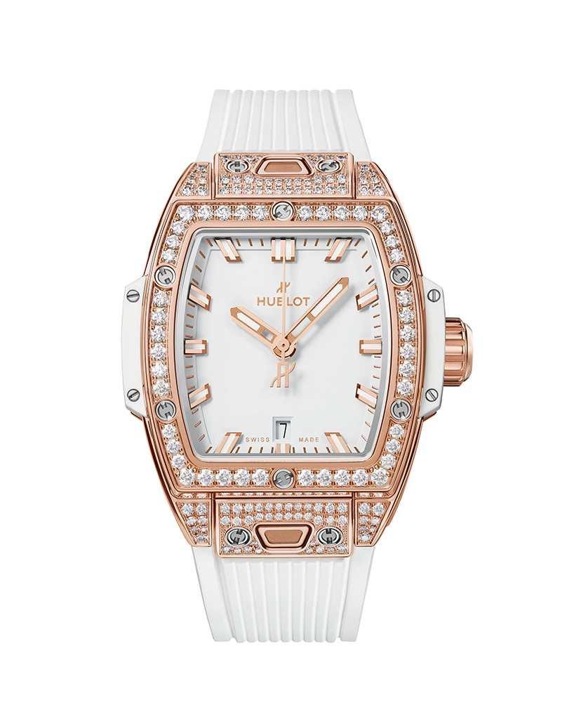 HUBLOTミニキャディバッグペンセット Hublot Spirit of Big Bang King Gold White Pavé 32mm | 682.OE.2080